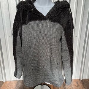 WOMENS Avalanche Grey Pullover Hoodie Size Large